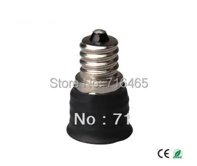 Черный цвет Держатель Лампы Преобразователь База адаптер E12 к E14 Адаптер США