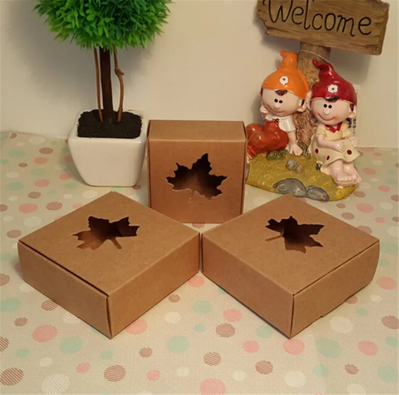50 шт. коробка из крафт бумаги свадебные подарки конфеты Подарочная для вечеринки