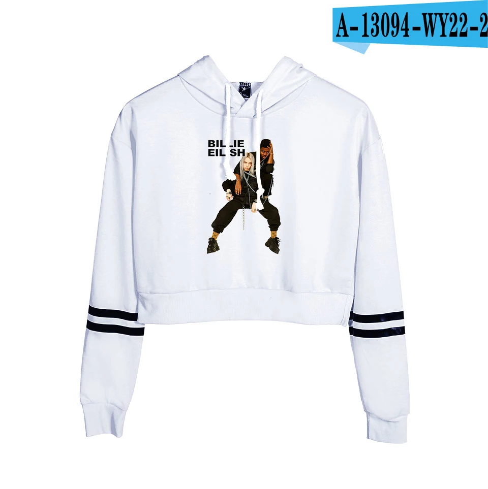 Billie Eilish, новинка, худи, Женская толстовка, одежда с капюшоном, Харадзюку, худи с принтом, уличная одежда, топ размера плюс, толстовки, повседневные - Цвет: white