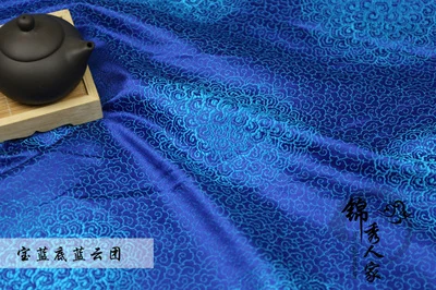 Тучная текстура жаккардовая шелковая ткань атласный костюм Hanfu kimonoTang cheongsam