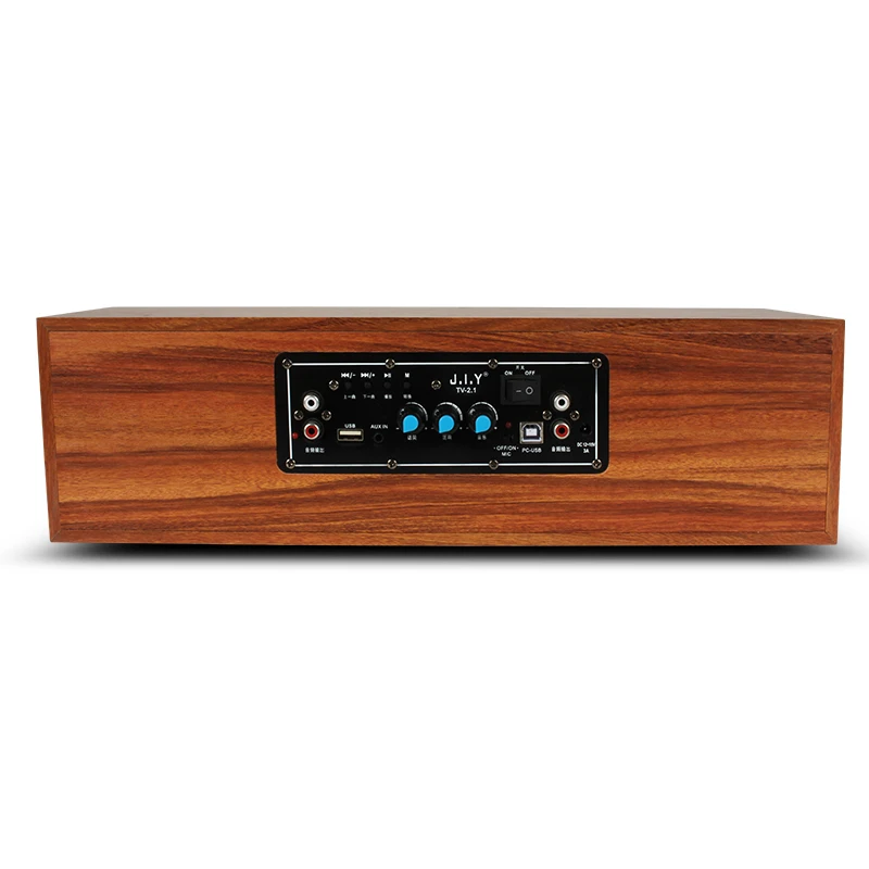 USB HiFi Bluetooth динамик сабвуфер беспроводной стерео Бас Звук с AUX RCA караоке микрофон