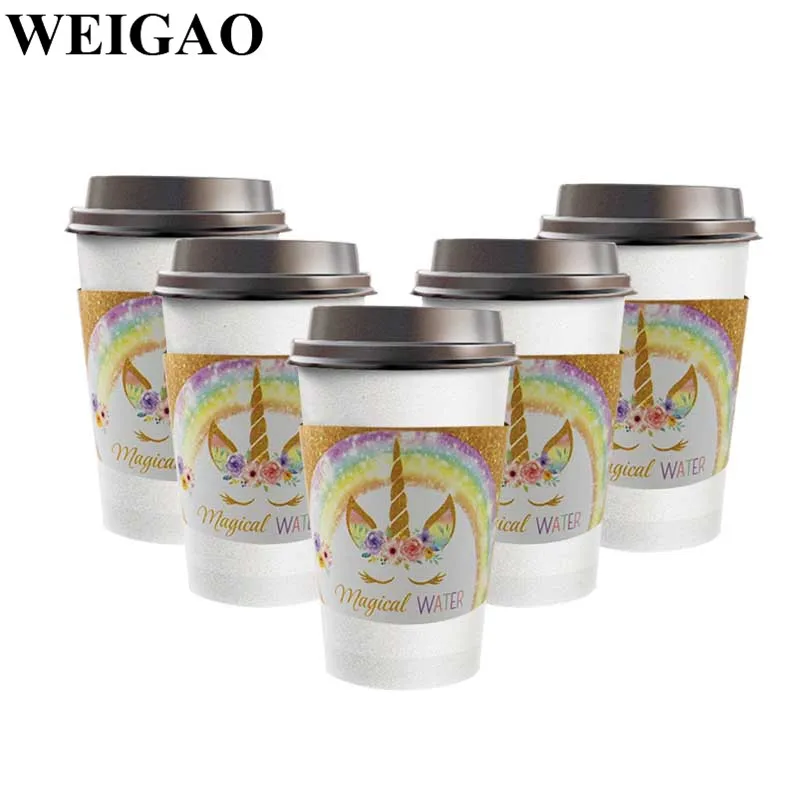 WEIGAO 24 шт. фотообои с единорогом | Дом и сад