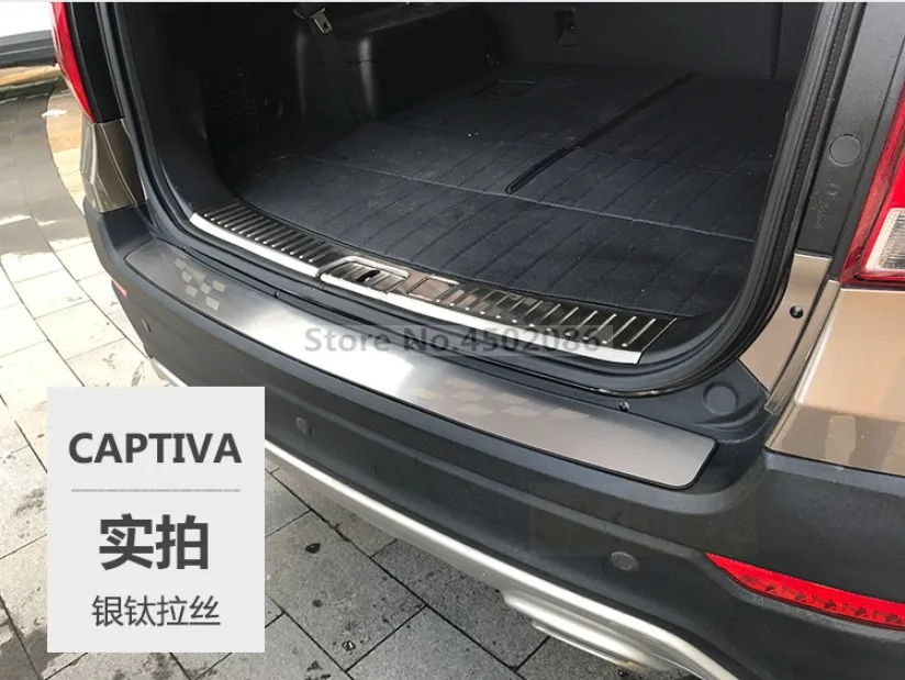 Автомобильный Стайлинг для 2008- Chevrolet CAPTIVA из нержавеющей стали Задний бампер протектор Подоконник защита багажника Накладка автомобильные аксессуары