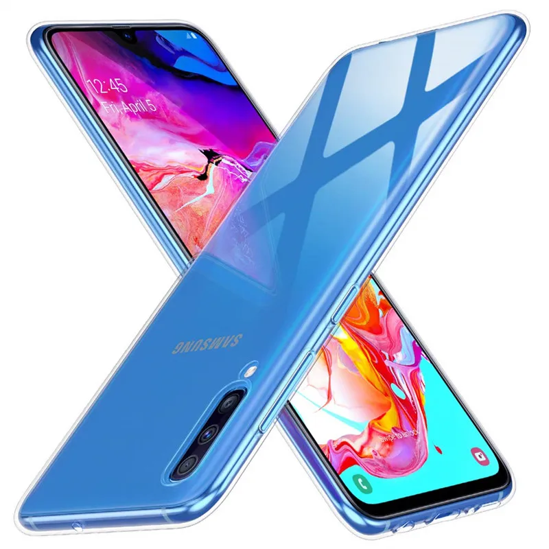Чехол для Samsung Galaxy A70 мягкий прозрачный силиконовый чехол из ТПУ A 70 A705F SM-A705FN/DS