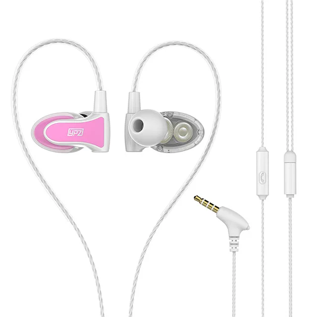 Original YPZ DT01 Earphones Mini Dual Driver Extra Bass Turbo Wide Sound gaming headset mp3 DJ Field Headset | Электроника