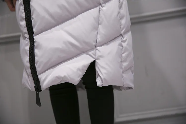 2016 New Winter Collection Jacket Women Slim Female Coat Thicken Parka Hooded Outerwear Fox Fur Collar S-XXL Black Gray | Женская одежда