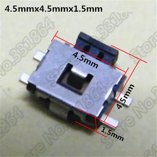 

50pcs 4.5x4.5x1.5mm 4.5*4.5*1.5mm micro switch for BBK / Nokia, Motorola and other handset tablet common adjustment switch