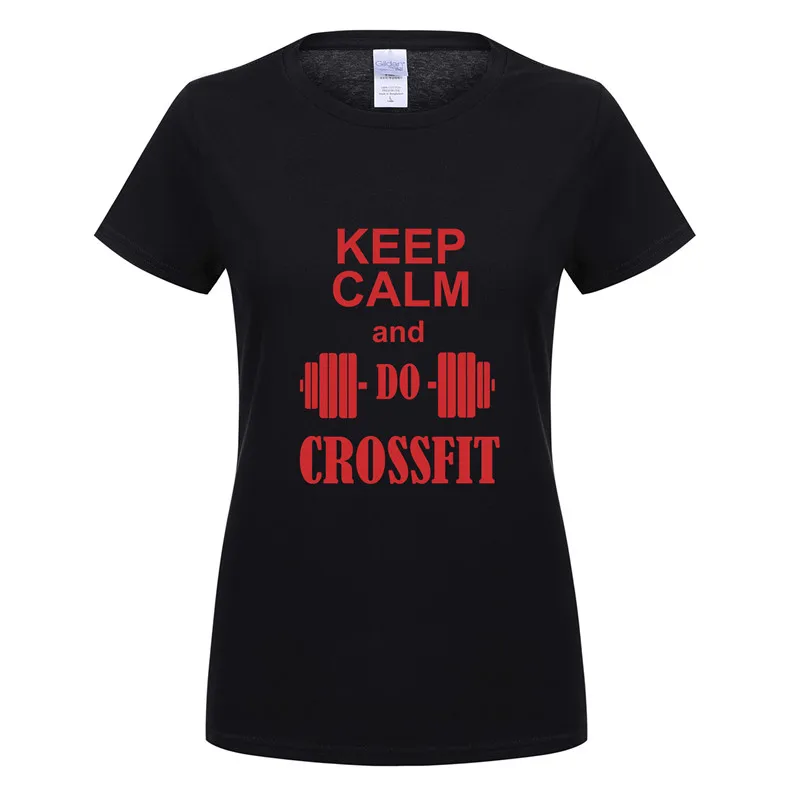 Omnitee новый с надписью Keep Calm and Gymer футболка для женщин Топы девочек Хлопковая