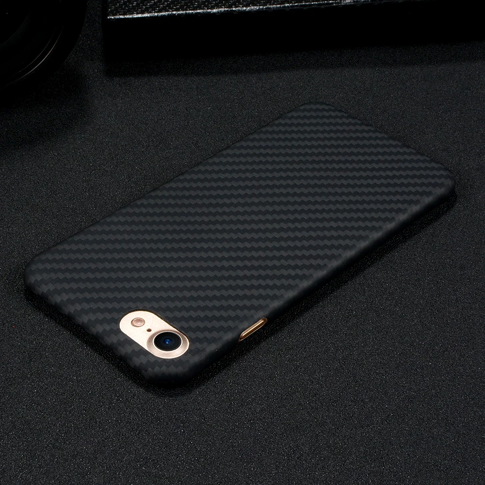 CORNMI Роскошный чехол для iPhone 8, чехол из настоящего углеродного волокна, 4,7 дюймов, чехол для телефона, ультра тонкая задняя крышка, корпус