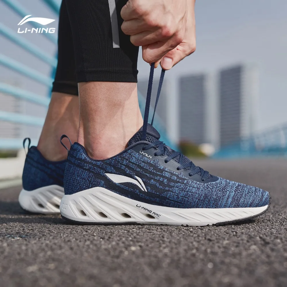 Мужские кроссовки для бега Li Ning LN ARC 2018 дышащие из моно пряжи ARHN083 SOND18|Беговая