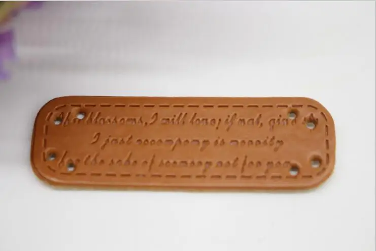 10 шт. кожаные нашивки с надписью на английском языке | Дом и сад