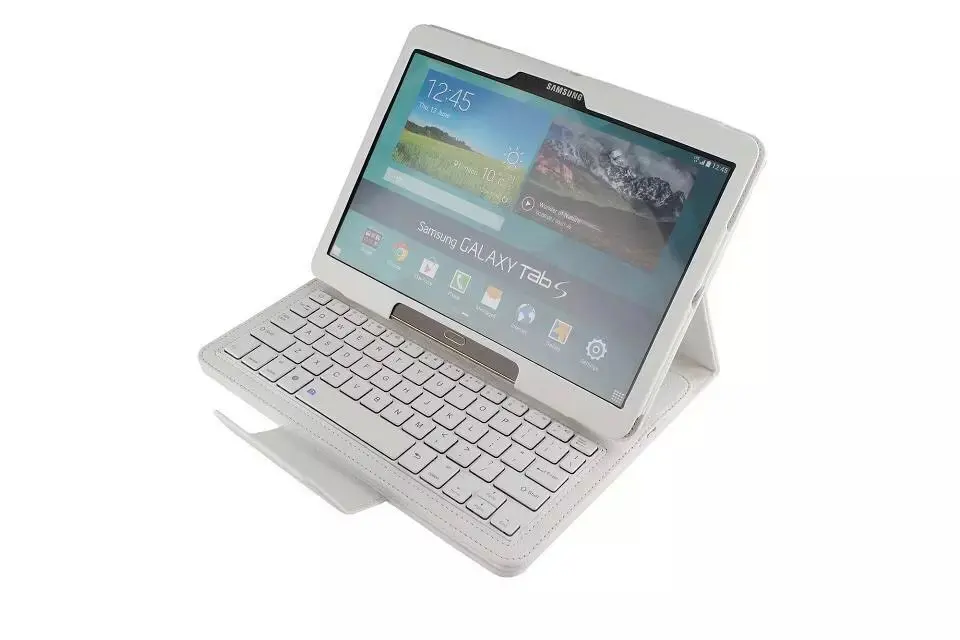 Съемный беспроводной Bluetooth клавиатура кожаный чехол подставка для Samsung Galaxy Tab S 10 5