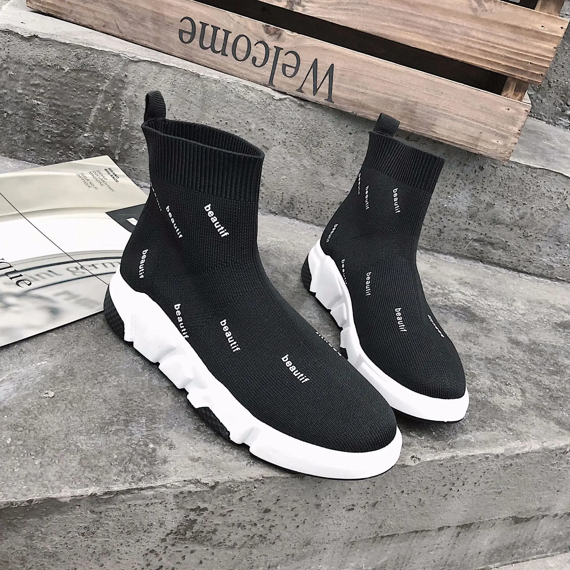 Модная эластичная женская обувь на мягкой подошве Zapatos De Mujer Амортизирующая