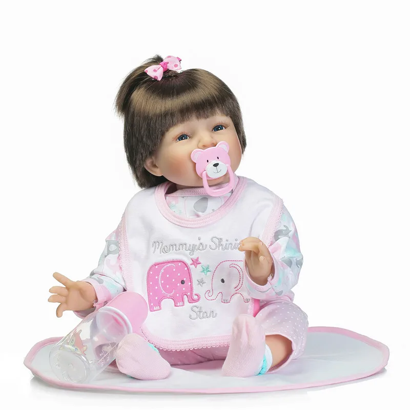 Силиконовые куклы для новорожденных 22 дюйма 55 см|reborn baby doll|silicone reborn dollsnew born doll |