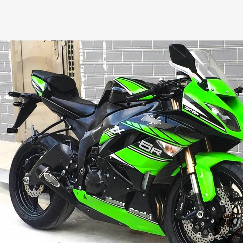 2009 2010 2011 2012 2013 для Kawasaki Ninja ZX6R ZX636 Нержавеющая сталь глушитель выхлопной глушитель труб S