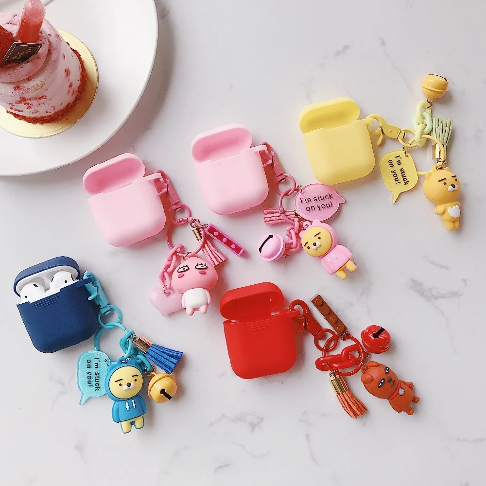 Беспроводные наушники Etui для Airpods чехол силиконовый мягкий мультяшный чехол для Airpod чехол Роскошный чехол для Air Pods чехол