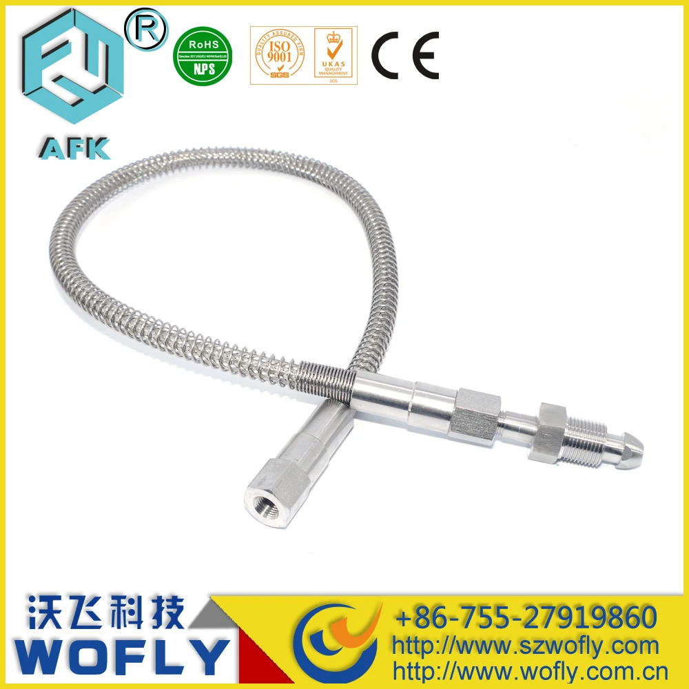 1/4NPT Женский из нержавеющей стали Fexible шланг 3000PSI 1 м