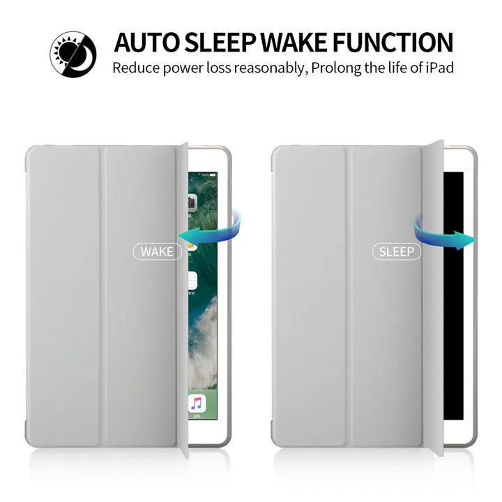 Чехол owswin для нового iPad 9,7 TPU кожаный чехол Мягкий силиконовый чехол для iPad умный чехол 9,7 дюймов A1822 A1893