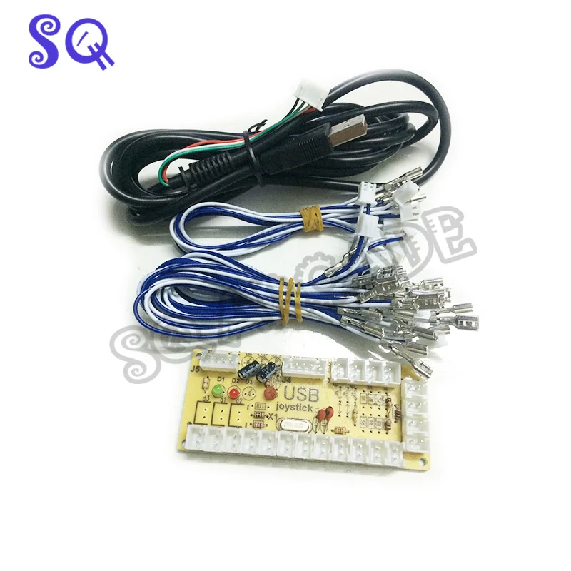2pin Нулевая задержка USB энкодер джойстик для ПК кнопка для MAME Боевая палка управления DIY аркадная игра набор деталей