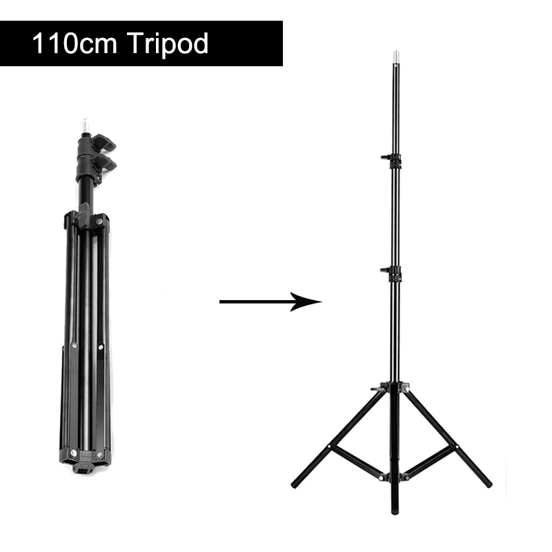 10 дюймов кольцевой светильник со штативом для телефона с зажимом светодиодное