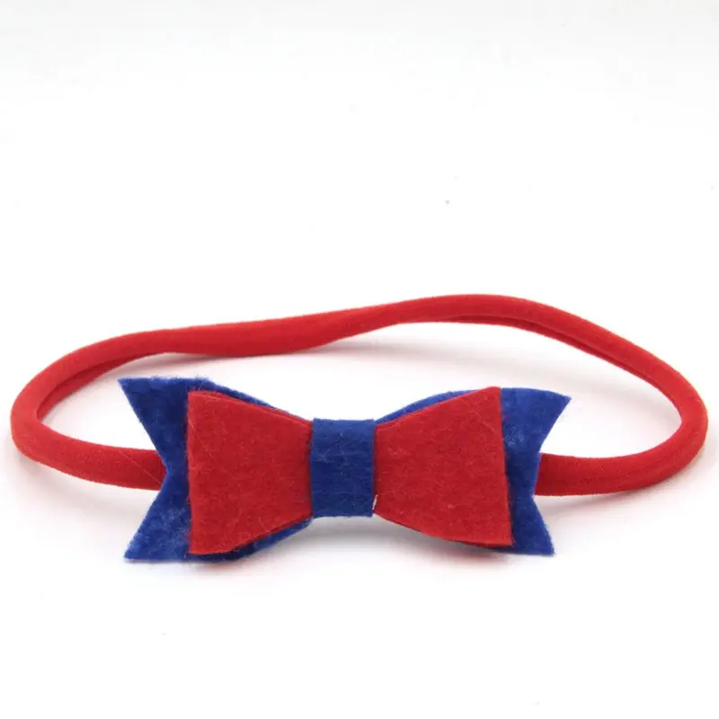 Эластичная нейлоновая повязка на голову с бантом 10 шт./лот из нетканого материала