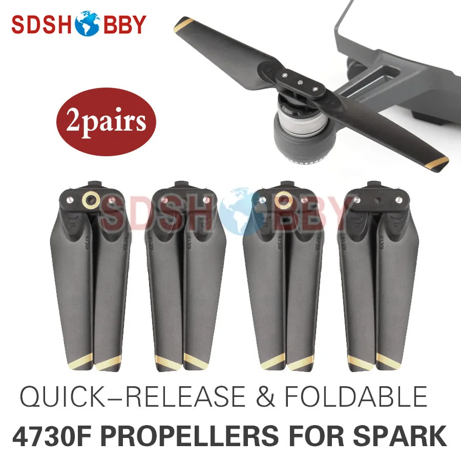 2 пары пропеллеров 4730F быстросъемные складные пропеллеры для DJI SPARK | Игрушки и