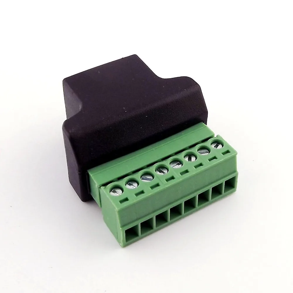 5x Ethernet RJ45 8P8C CAT гнездовой разъем в AV видео винтовой терминал 8 Pin ADSL