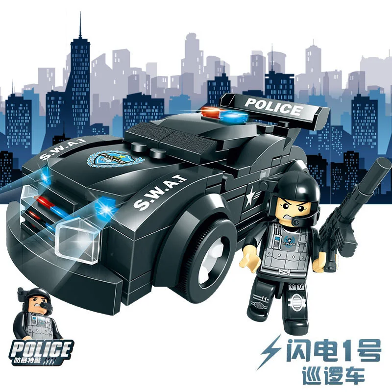 Детские развивающие строительные блоки игрушка Совместимость с legoingly city Special police