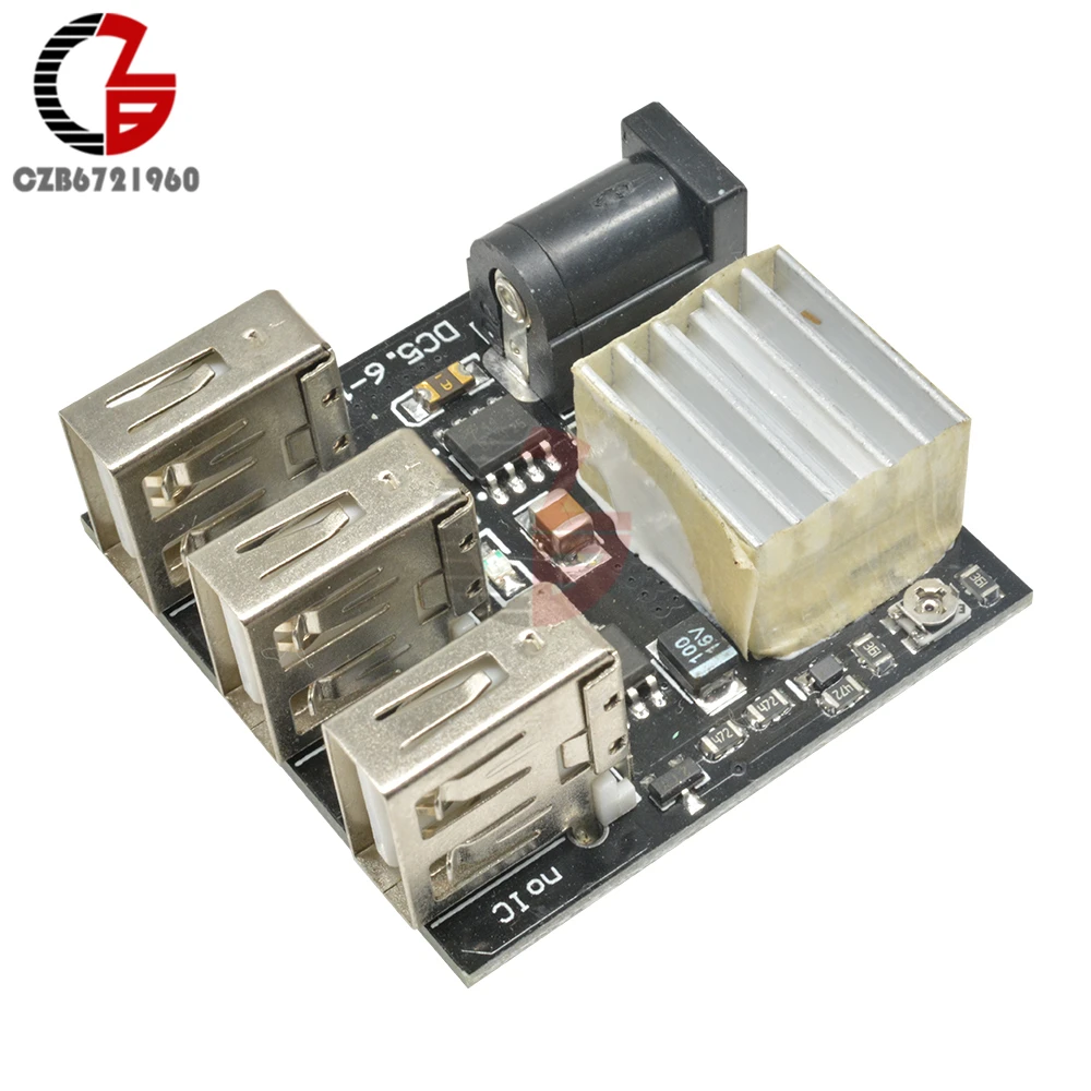 9 в 12 В до 5 8A 3 USB DC-DC понижающий трансформатор преобразователь напряжения