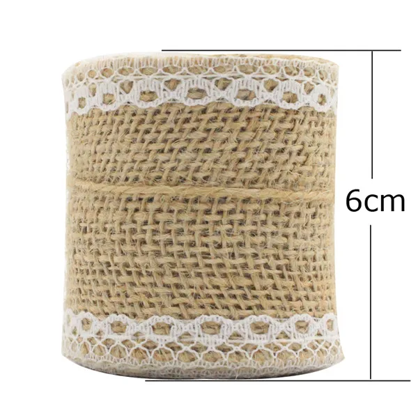 Type 3 6cm Lucia crafts 2y/lot 5-6 см лента из натуральной джутовой мешковины с кружевной льняной отделкой джутовые DIY Свадебные мероприятия вечерние принадлежности для торта V0602 - Цвет: Type 3 6cm