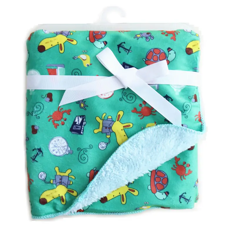 

Baby Blanket New Coral Fleece Blanket Super Soft Cartoon Infant Swaddle Envelope Stroller Wrap For Newborn Baby Bedding Blankets