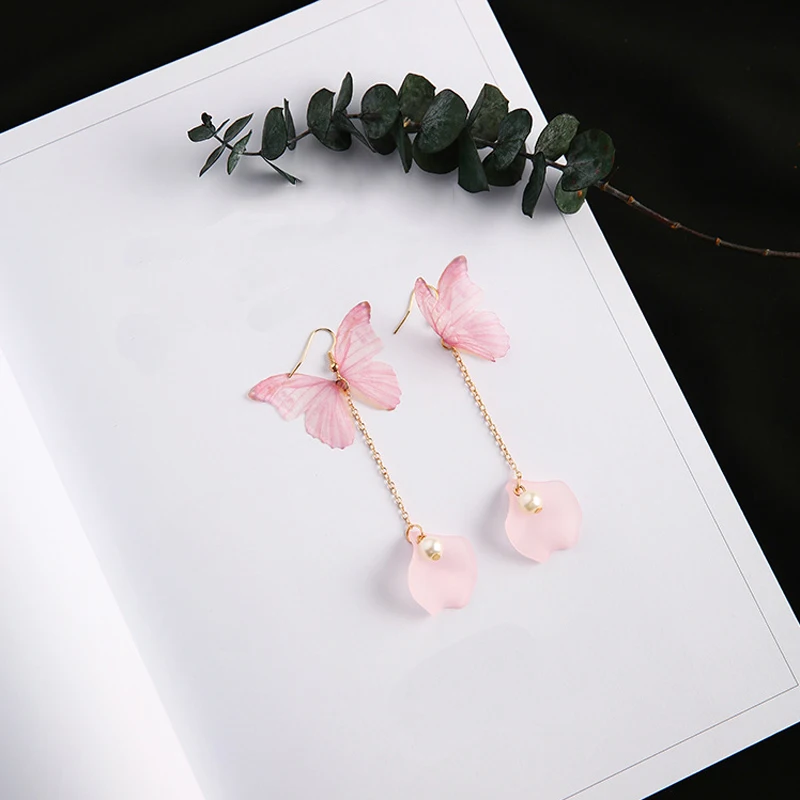 Жемчужные серьги с кисточками кольца цветок длинные висячие Мода 2020 женские