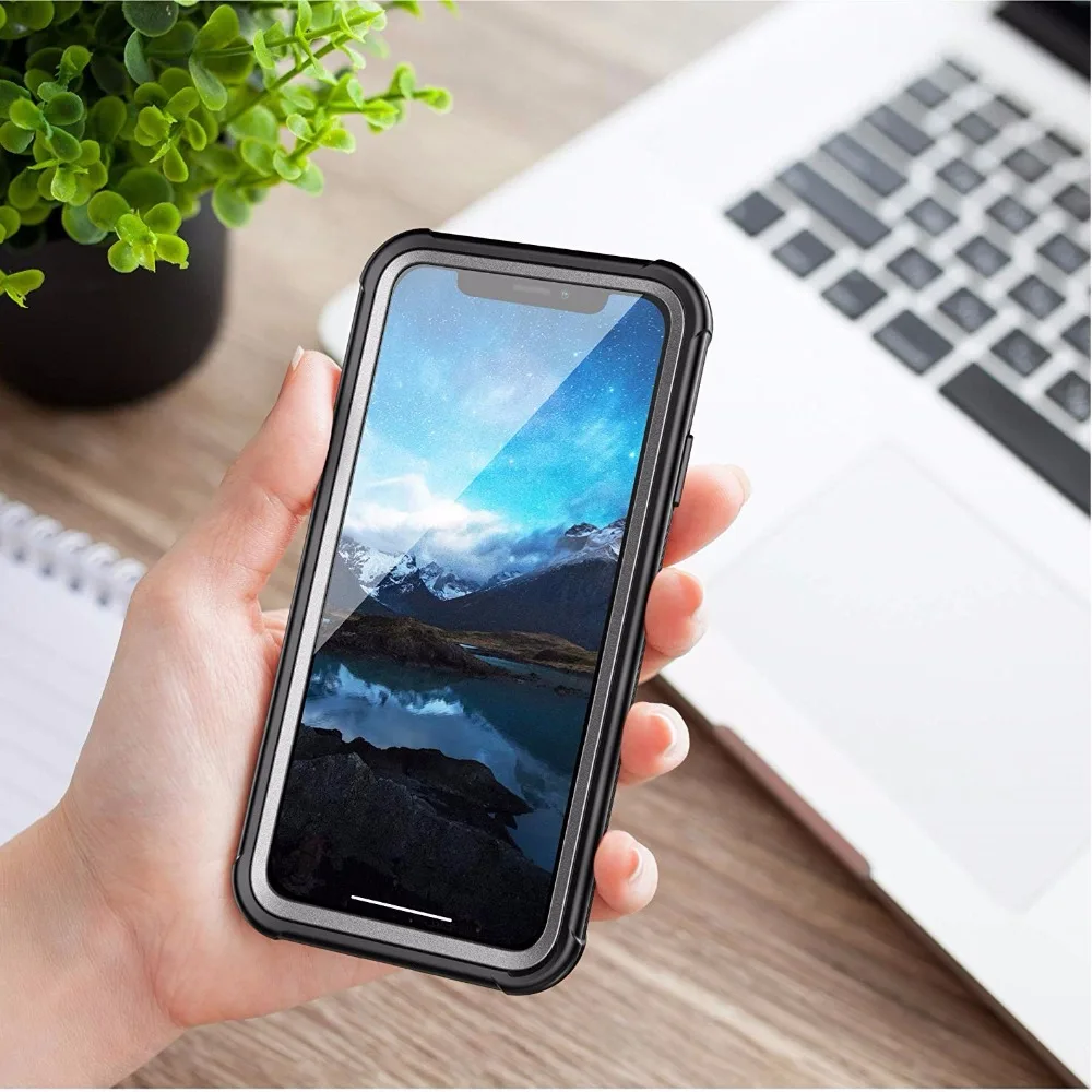 Чехол для iPhone Xs Max Противоударная грязеотталкивающая защита встроенная экрана 6 5