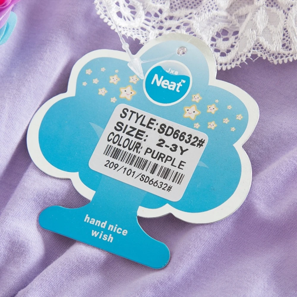 Girl dress neat O-neck cotton lace girl clothes flower decoration edge sleeveless fairy SD6632 | Детская одежда и обувь