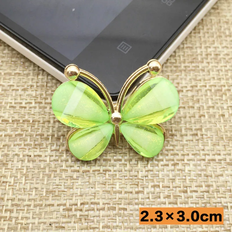 REGELIN 5 шт./лот Модный Цветной мобильный телефон с бабочкой из смолы ювелирные