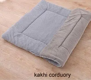 kakhi corduory Мягкая собака автомобильное сиденье коврик клетка матрас для средних больших собак бульдог Sheperd собака теплый пол коврик моющийся ПЭТ Собака Кровать Дом - Цвет: kakhi corduory