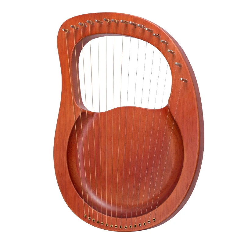 ins Lyre 16 Strings Wooden Lyre Harp Metal Strings Mahogany Solid Wood String Instrument Boy Girl Holiday gifts