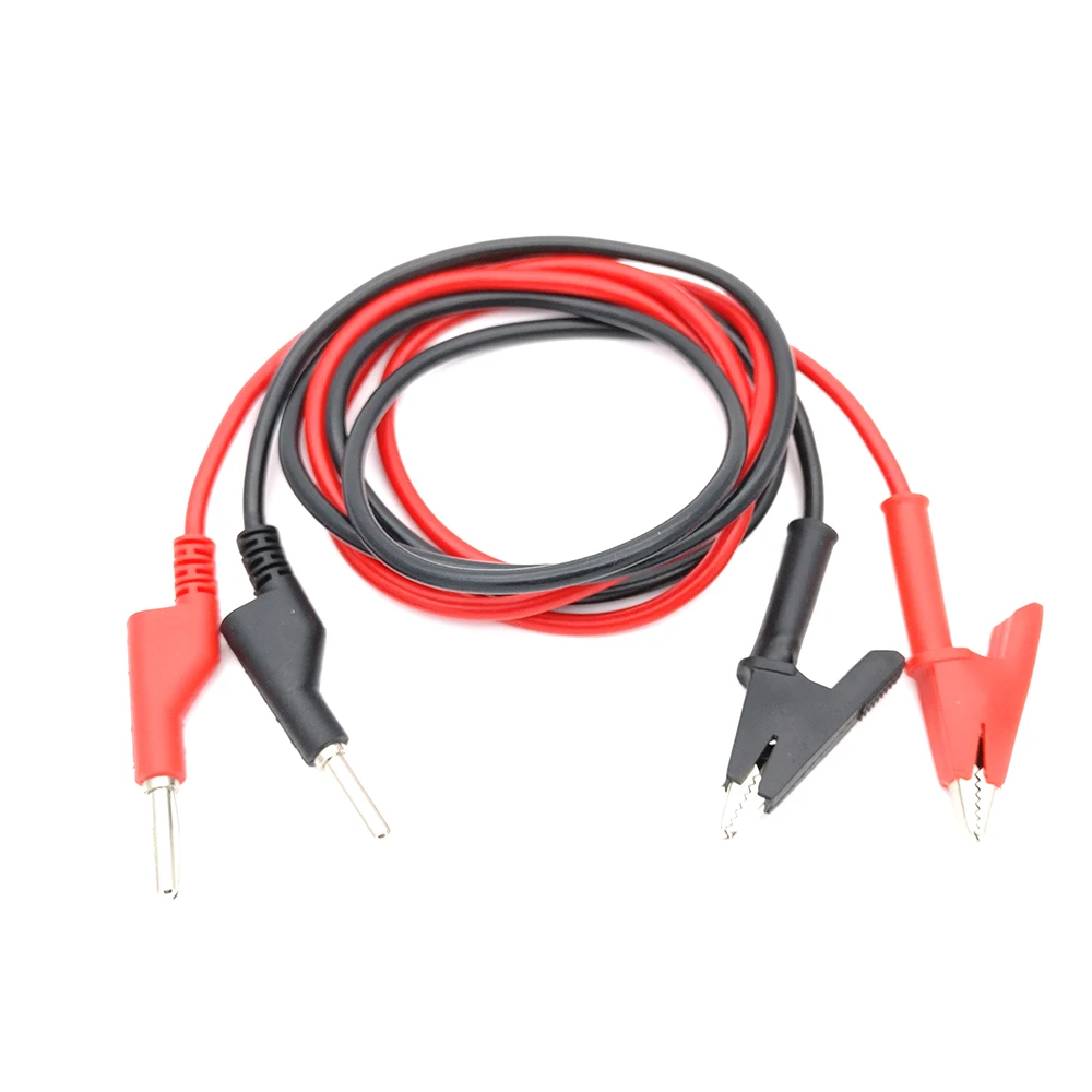 1 пара черных и красных штепсельных вилок типа банан для силиконового