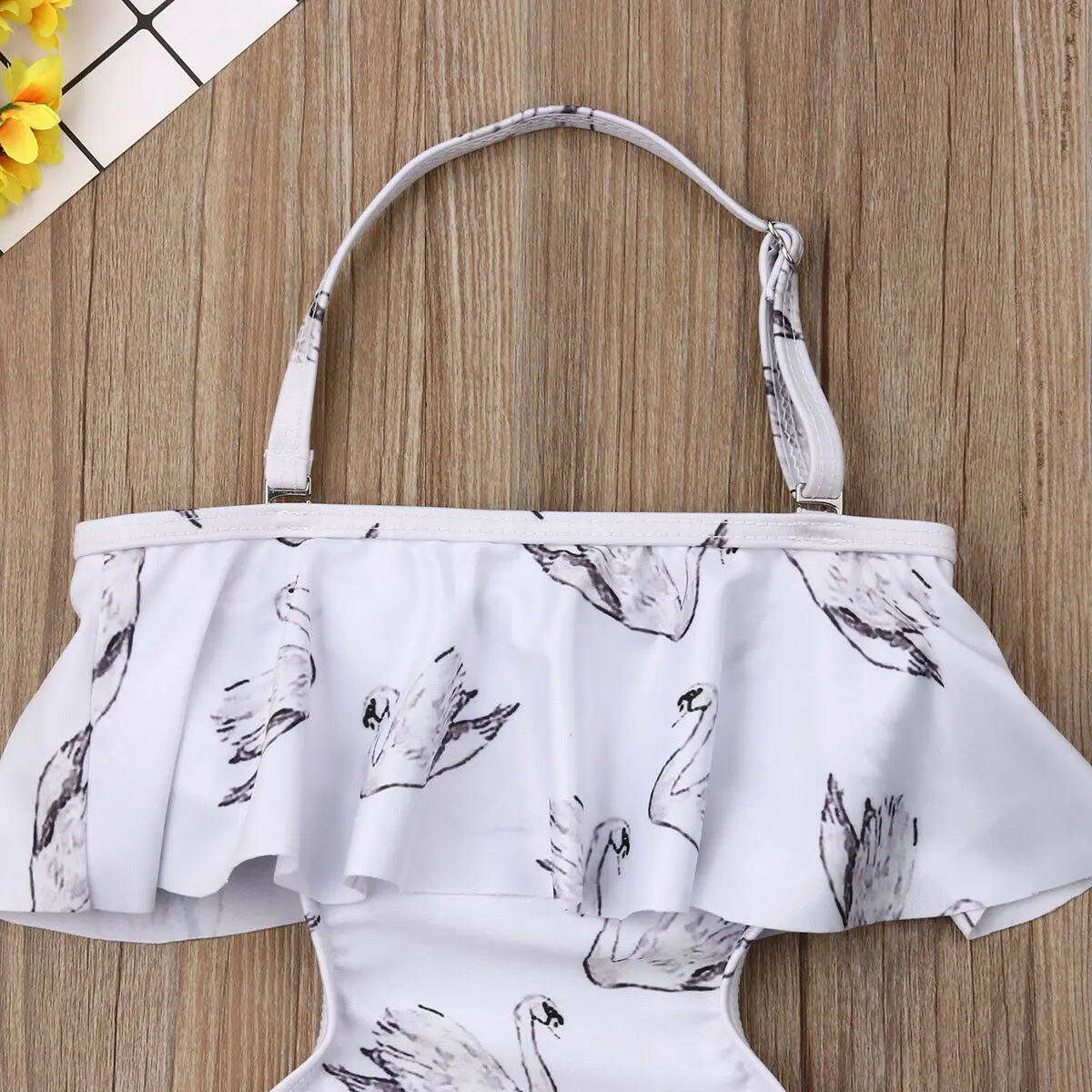 Pudcoco/Новинка 2019 года лебединые Купальники для маленьких девочек купальный костюм