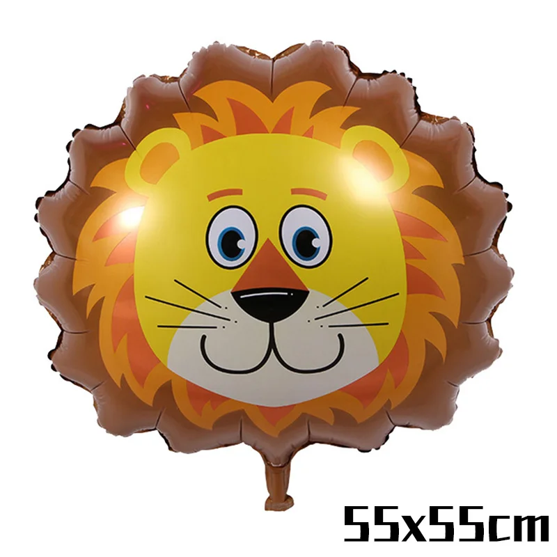 1pcs Balloon Джунгли праздничный набор столовой посуды Бумага чашки салфетки трубочки джунгли Король Лев украшение для торта на день рождения на тему "Лошадки карусели" вечерние украшения детский душ - Цвет: 1pcs Balloon