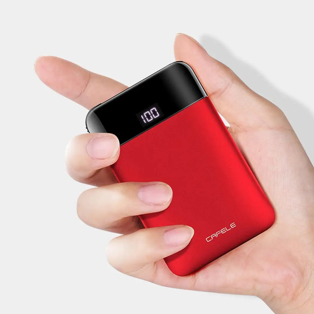 Внешний аккумулятор для xiaomi mi iPhone мобильное зарядное устройство мини внешний 5200