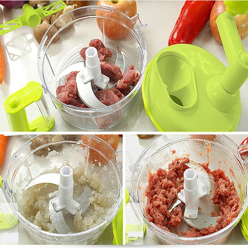Кухонный Многофункциональный ручной измельчитель мясорубка для овощей