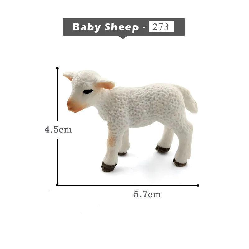 Baby-Sheep Oapi овечий олень крокодил Рысь собака, коала Верблюд Модель Животного Фигурка домашний декор миниатюрное украшение для сада в виде Феи аксессуары - Цвет: Baby-Sheep