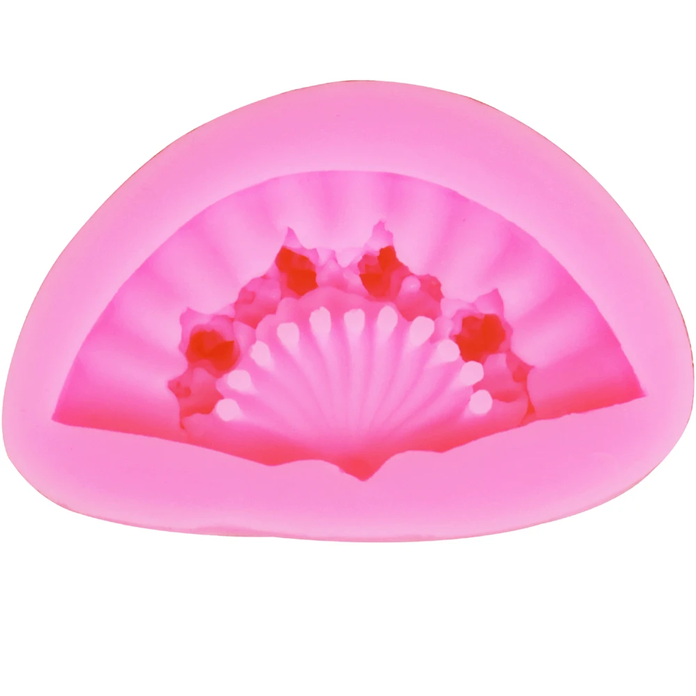 F1160 новый вентилятор эпоксидная УФ Смола силиконовая помадка 3D форма для торта