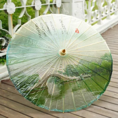 Зонт ручной работы 84 см водонепроницаемый с длинной ручкой|umbrella waterproof|oil paper