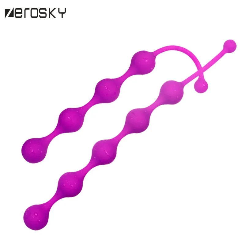 Анальная пробка Zerosky с бусинами анальные шарики секс-игрушки для заднего двора
