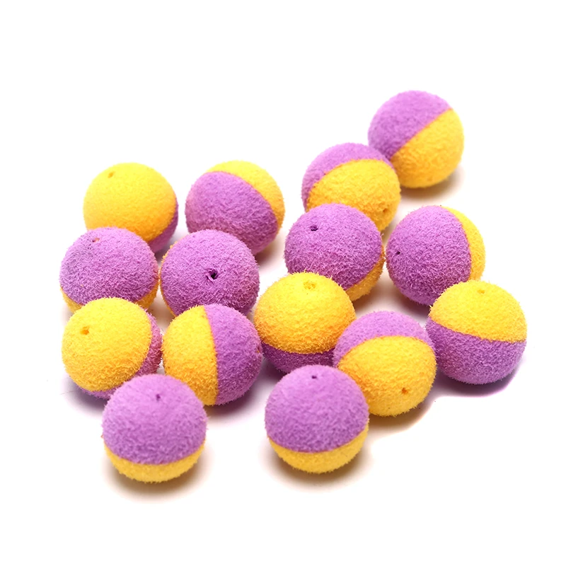 15 шт. приманка для ловли карпа Duo Foam Pop Up Boilies Ball имитация приманки для карпа волосы Zig Rig Фидер для рыбалки