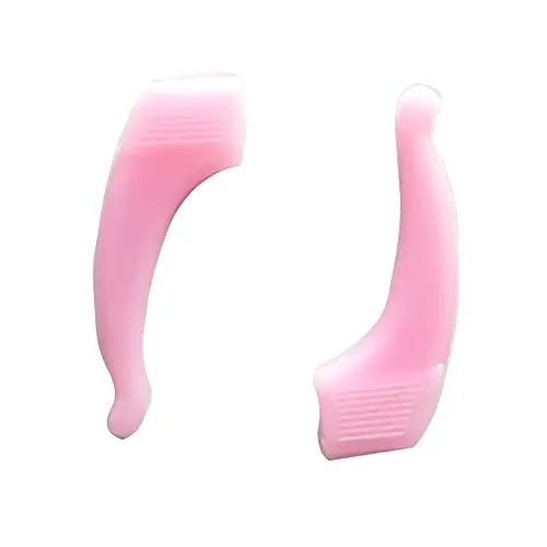 pink Силиконовые дети очки уха ручка, Уха очки безопасно очки non-slip крюк, Безопасности очки храм замок - Цвет: pink