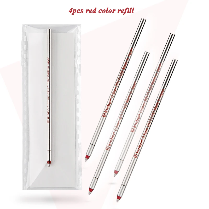 4 red refill Минималистичная многофункциональная ручка 4 в одном шариковая ручка механический карандаш с ластиком офисные и школьные канцелярские принадлежности подарки - Цвет: 4 red refill