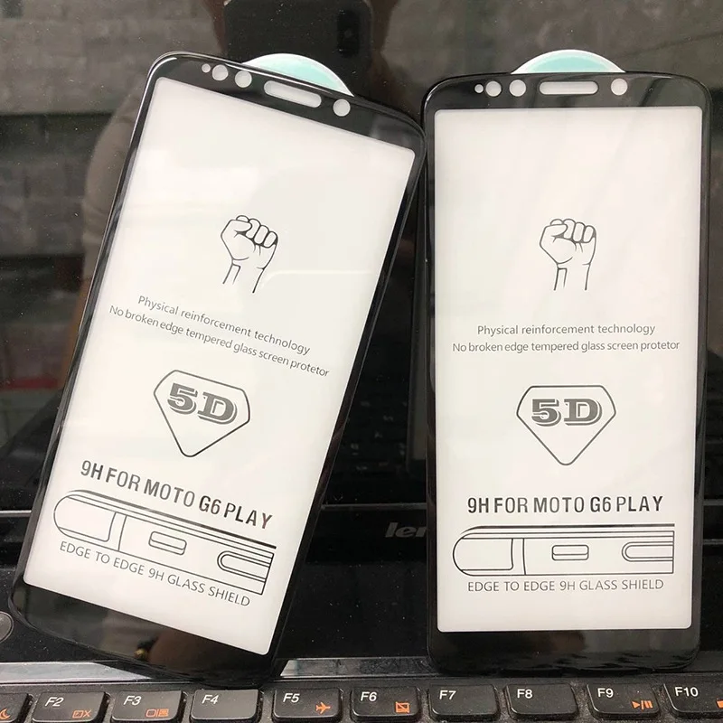 5D Стекло пленка для Moto G6 Экран протектор Закаленное Motorola плюс играть G5S Защитная